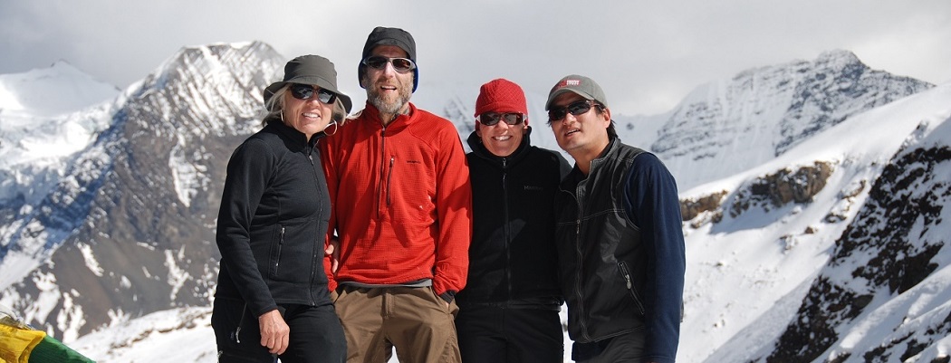 The Step 2 Bhutan team in the mountains
