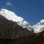 Peaks rising behind Tsojo